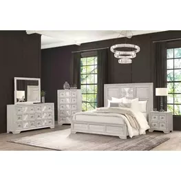 Argenthart Light Gray Panel Bedroom Set