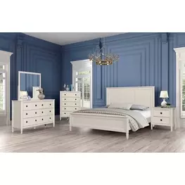 Altamira White Panel Bedroom Set