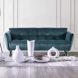 Civellutino Teal Living Room Set