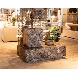 Giza Dark Emperador Marble Top Occasional Table Set