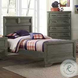 Foundry Brushed Pewter Youth Panel Bedroom Set