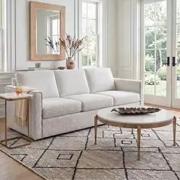 Tylan White and Warm Brass Occasional Table Set