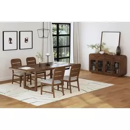 Thorin Brown Extendable Dining Room Set