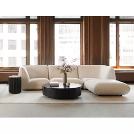 Ritual Black Round Marble Occasional Table Set