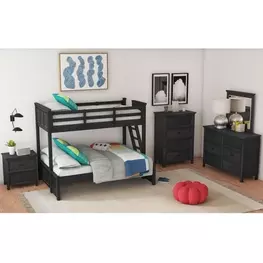 Brooklyn Charcoal Bunk Bedroom Set with Ladder