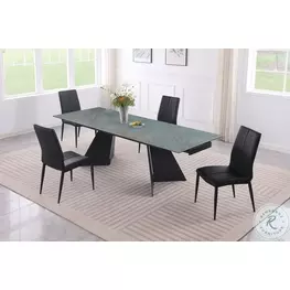 Helen Matte Green Extendable Dining Room Set