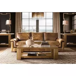 Melange Rich Golden Brown Occasional Table Set