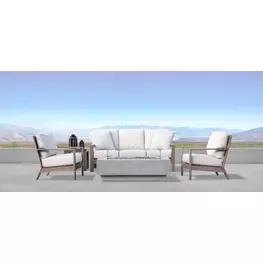Laguna Canvas Natural Outdoor Living Room Set