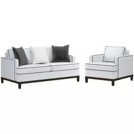 Artisan Upholstery Snow White Everett Living Room Set