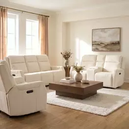Nelson Wayfarer Frost Zero Gravity Power Living Room Set with Power Headrest And Lumbar