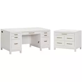 Alexander White 66" Executive Home Office Set