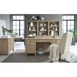 Emerson Light Elm 66" Executive Home Office Set
