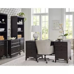 Sutton French Roast 66" Executive Home Office Set