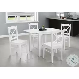 1323 White Rectangular Dining Room Set