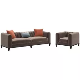 Artisan Upholstery Mink Hans Living Room Set