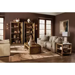 Melange Rich Golden Brown Occasional Table Set