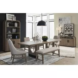 Tristan Swiss Coffee Extendable Rectangular Dining Room Set