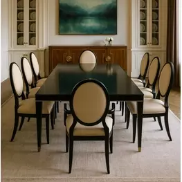 Boulevard Raven Black Rectangular Dining Room Set