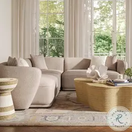 Sylvie Cream Boucle Modular Sectional