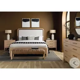 Banyon Bay Sunbleached Top Grain Leather Panel Bedroom Set