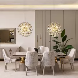 Carmela Shimmer Ivory Dining Room Set