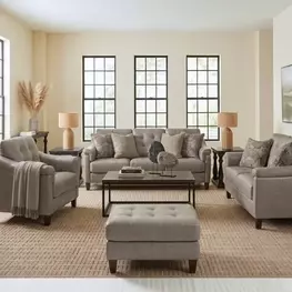 Emerson Green Pea Leather Living Room Set