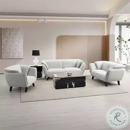 Nayeli Light Gray Boucle Living Room Set