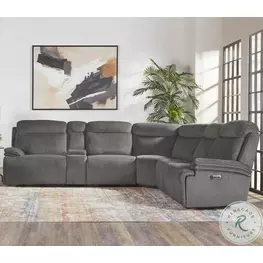 Aubrelle Airy Midnight Modular Power Reclining Sectional