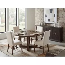 Driftwood Worn Saddle Dining Room Set
