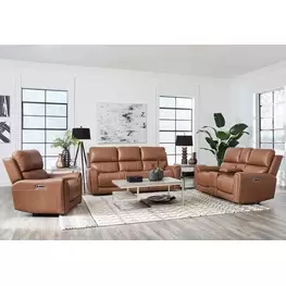 Boa Apple Cider Zero Gravity Power Reclining with LED and USB Charging Living Room Set