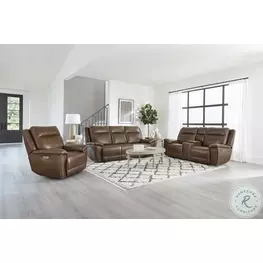 Jameson Hickory Zero Gravity Power Reclining Living Room Set With Power Headrest