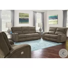 Polaris Kahlua Dual Performance Fabric Power Reclining Living Room Set