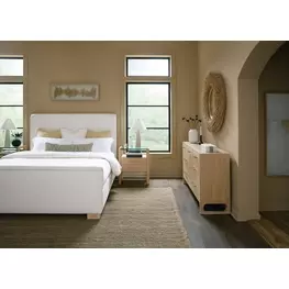 Banyon Bay Beige Upholstered Panel Bedroom Set