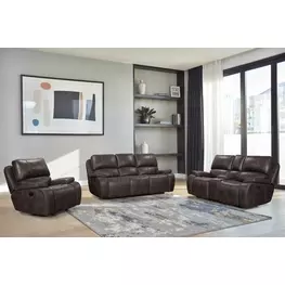 Brookings Charcoal Reclining Living Room Set
