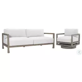 Tanah White Performance Fabric Outdoor Conversation Set