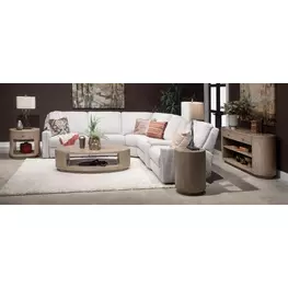 Westvale Chateau Brown Oval Occassional Table Set