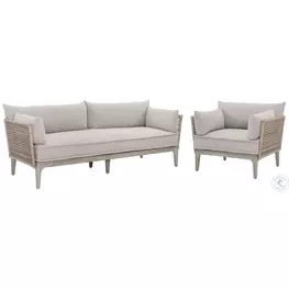 Catalonia Beige Performance Fabric Outdoor Conversation Set