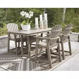 Sandy Dune Medium Brown 72" Rectangular Outdoor Counter Height Dining Room Set
