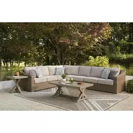 Carmel Bay Beige Outdoor Occasional Table Set