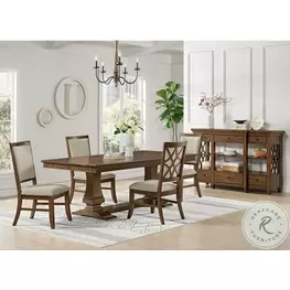 Stark Cherry Extendable Dining Room Set