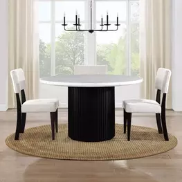 Colvin White Round Dining Room Set