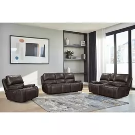 Brookings Charcoal Power Recliner Living Room Set with USB Charging