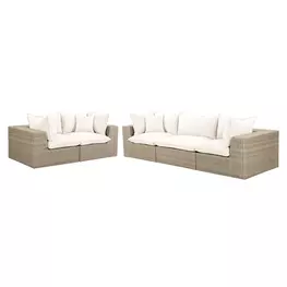 Cali Natural Performance Fabric Outdoor Conversation Set