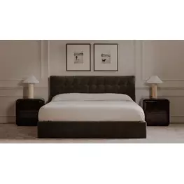 Sebastion Green Upholstered Storage Platform Bedroom Set