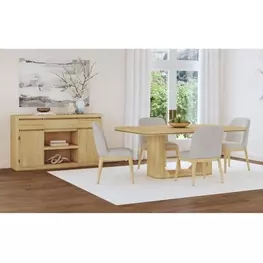 Camelot Natural Rectangular Dining Room Set