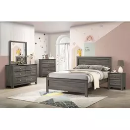 Santino Gray Youth Panel Bedroom Set