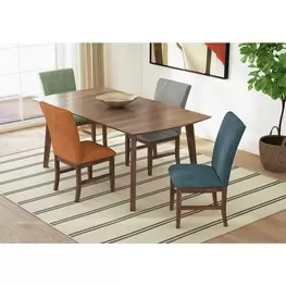 Veronica Walnut 71" Rectangular Dining Room Set