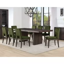 Evan Brown Extendable Rectangular Dining Room Set
