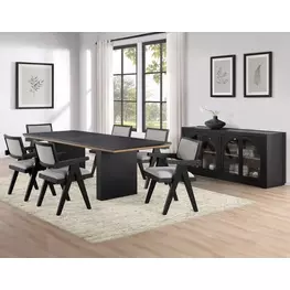 Magnolia Toffee  Extendable Rectangular Dining Roon Set