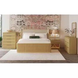 Sutton Brown and Gray Upholstered Bedroom Set